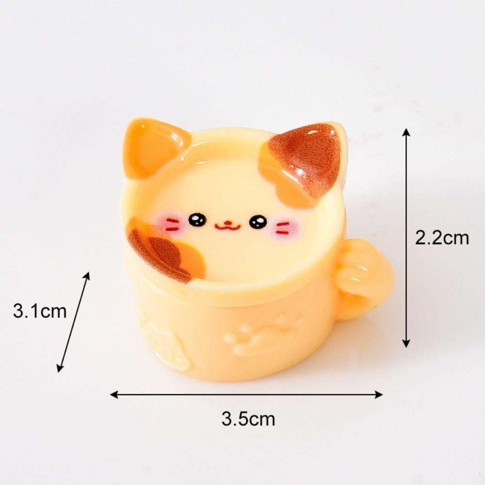 DIY Dollhouse Miniature Cat Coffee Cup Dollhouse Scene Decoration Mini Kitchen Utensils Dollhouse