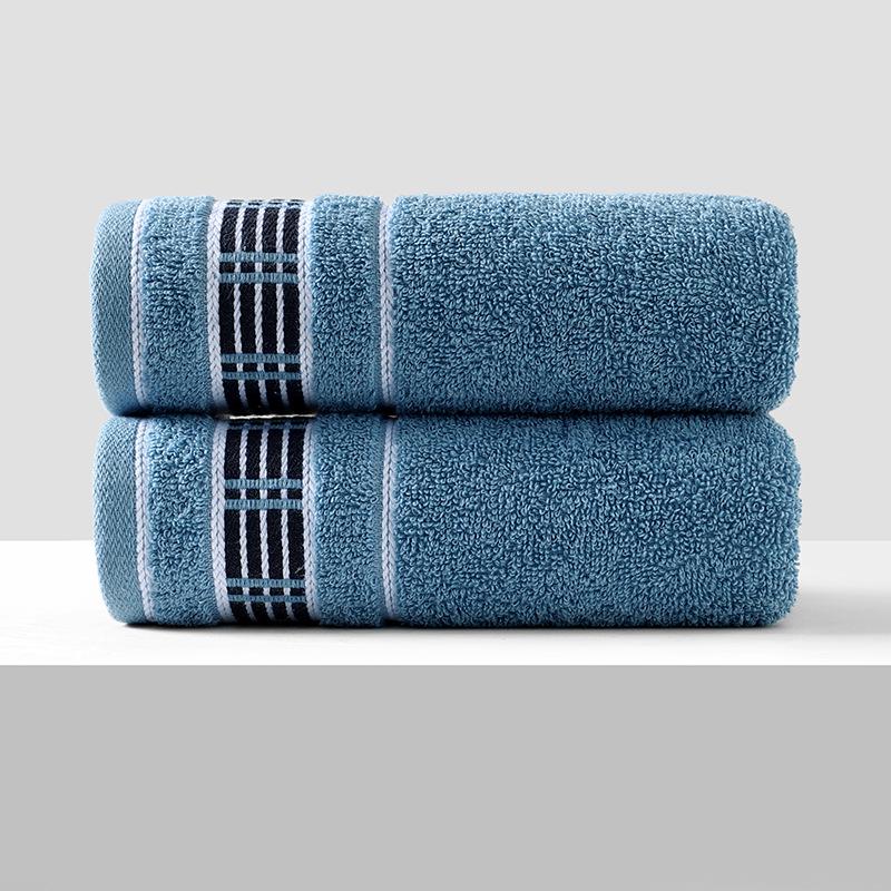 Soft, Absorbent Polyester-Cotton Towels - Thickened for Household Use, Face Wash, and Gifts