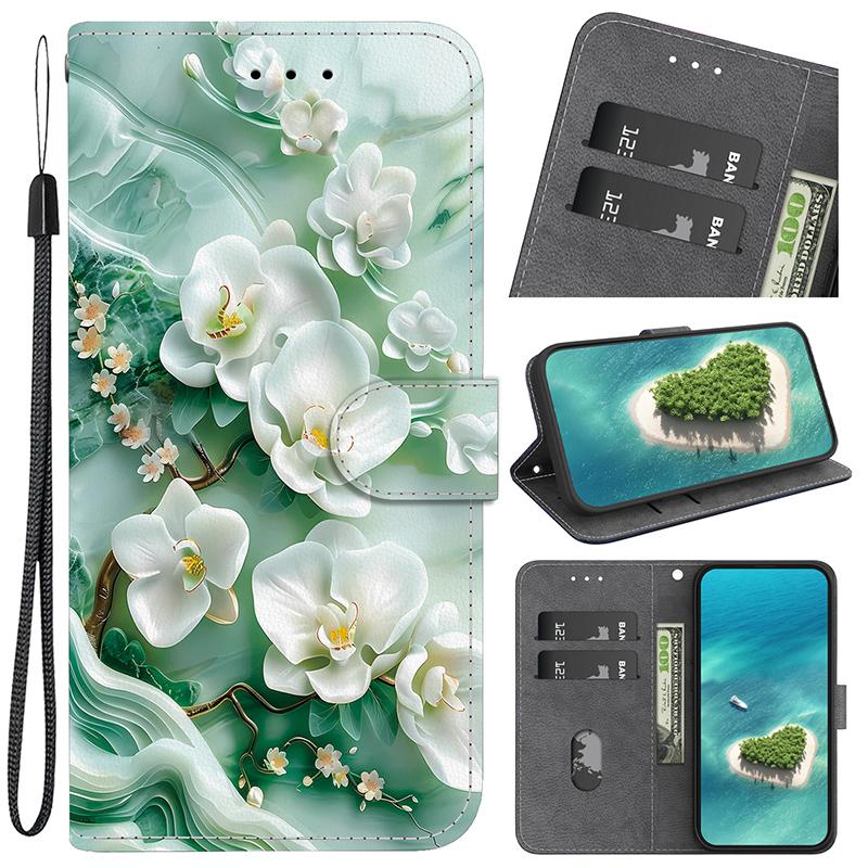 Stand Flip Wallet Case for Xiaomi Poco X6 X3 PRO X7 X6 5G X5 X4 PRO 5G X4 GT X3 NFC X3 GT Flip Painted Pattern Wallet Case