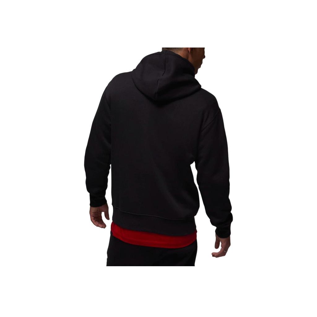 Jordan Essentials Logo Print Hoodie Long Sleeve Men Sweatshirt Black FD7546-010