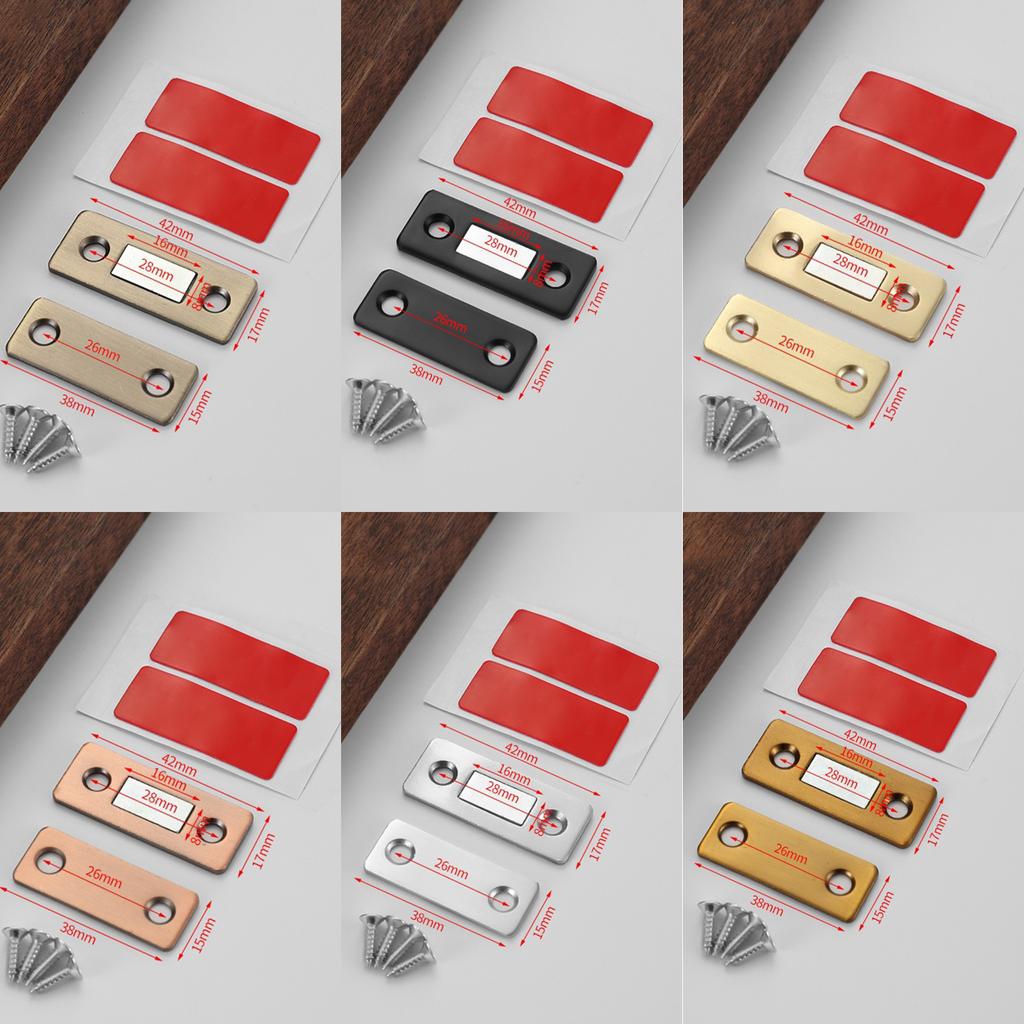 Strong Magnet Door Closer Magnetic Cabinet Catches Heavy Duty Magnetic Door Catches 4 Set for Drawers & Cabinets