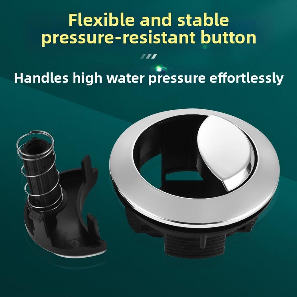 

For Toilet Tank Cistern Replacement Dual Flush Button Toilet Repair Black Dual Button Design Full And Half Flush China Mainland
