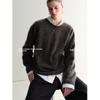 Women's Winter Soft Cashmere Knit Sweater - Round Neck, Silhouette Design