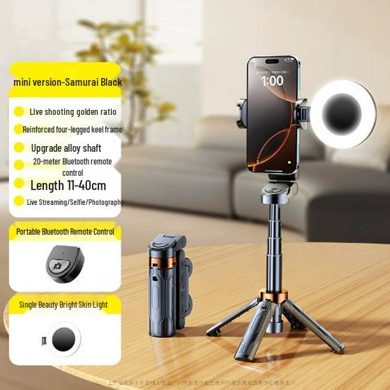 3-in-1 Portable Selfie Stick & Phone Holder for Vlogging and Streaming