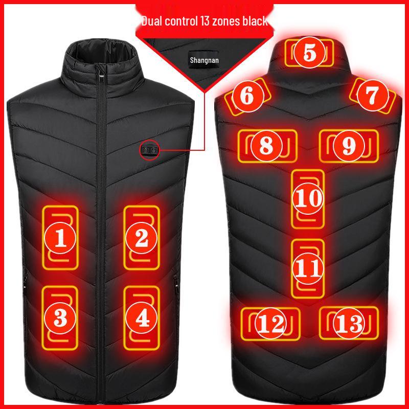 Men's Smart Heated Vest: Full Body Electric Heating with Constant Temperature
