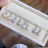 Elegant Freshwater Pearl Stud Earrings - Simple, Versatile, and Fashionable for Daily Wear.