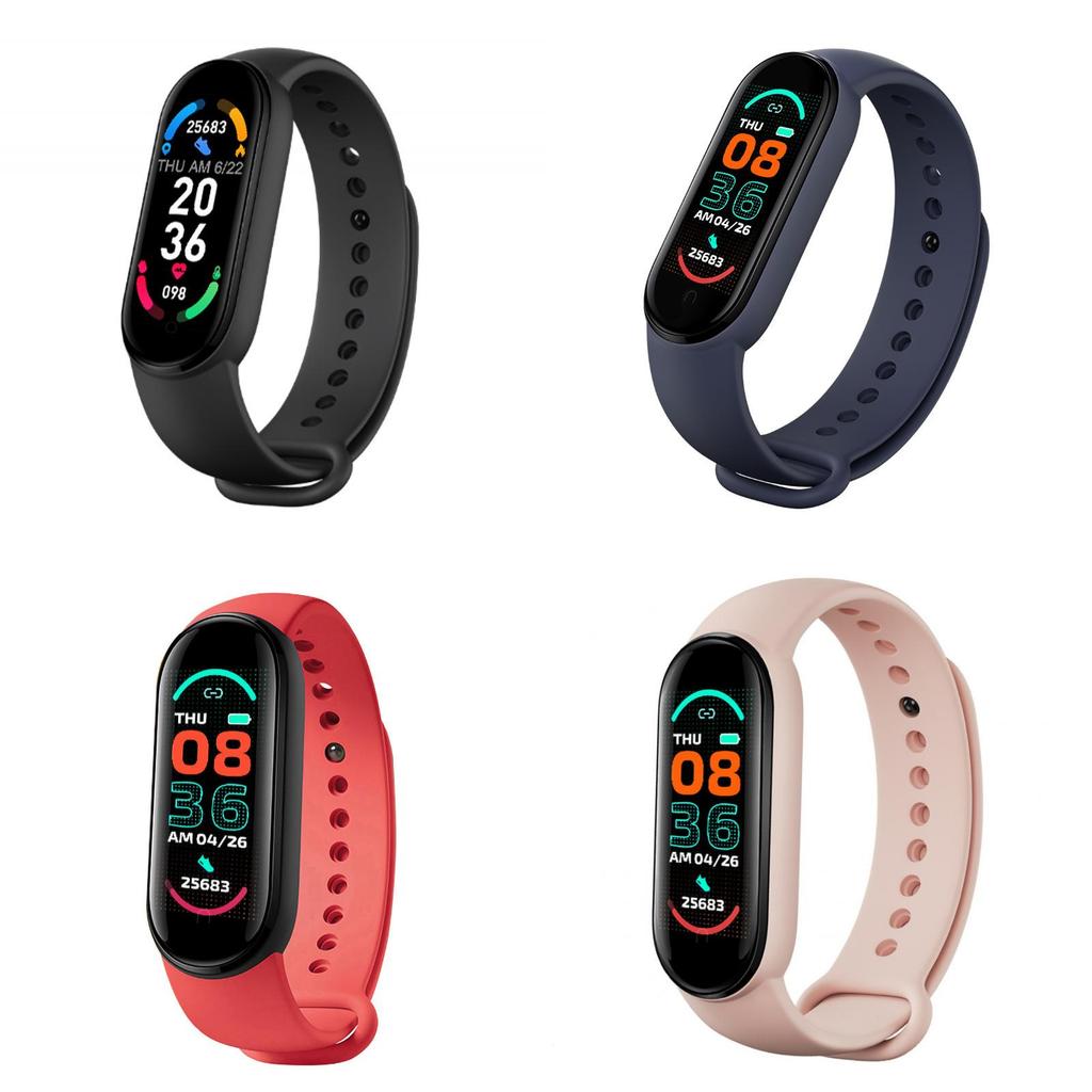 M6 Smart Fitness Band With Step Counter Heart Rate Monitor Digital Display For Students