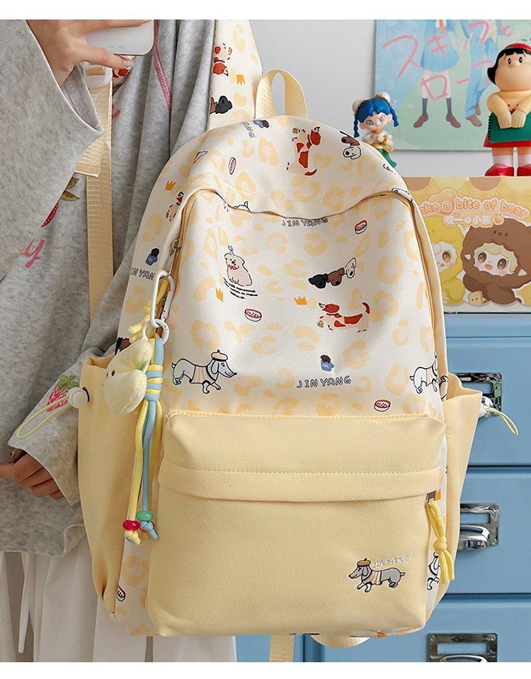 

Adorable Large Capacity Carto Backpack High School Student College Bag 2026 New Design Trendy School Bag Nyl Material Wat...