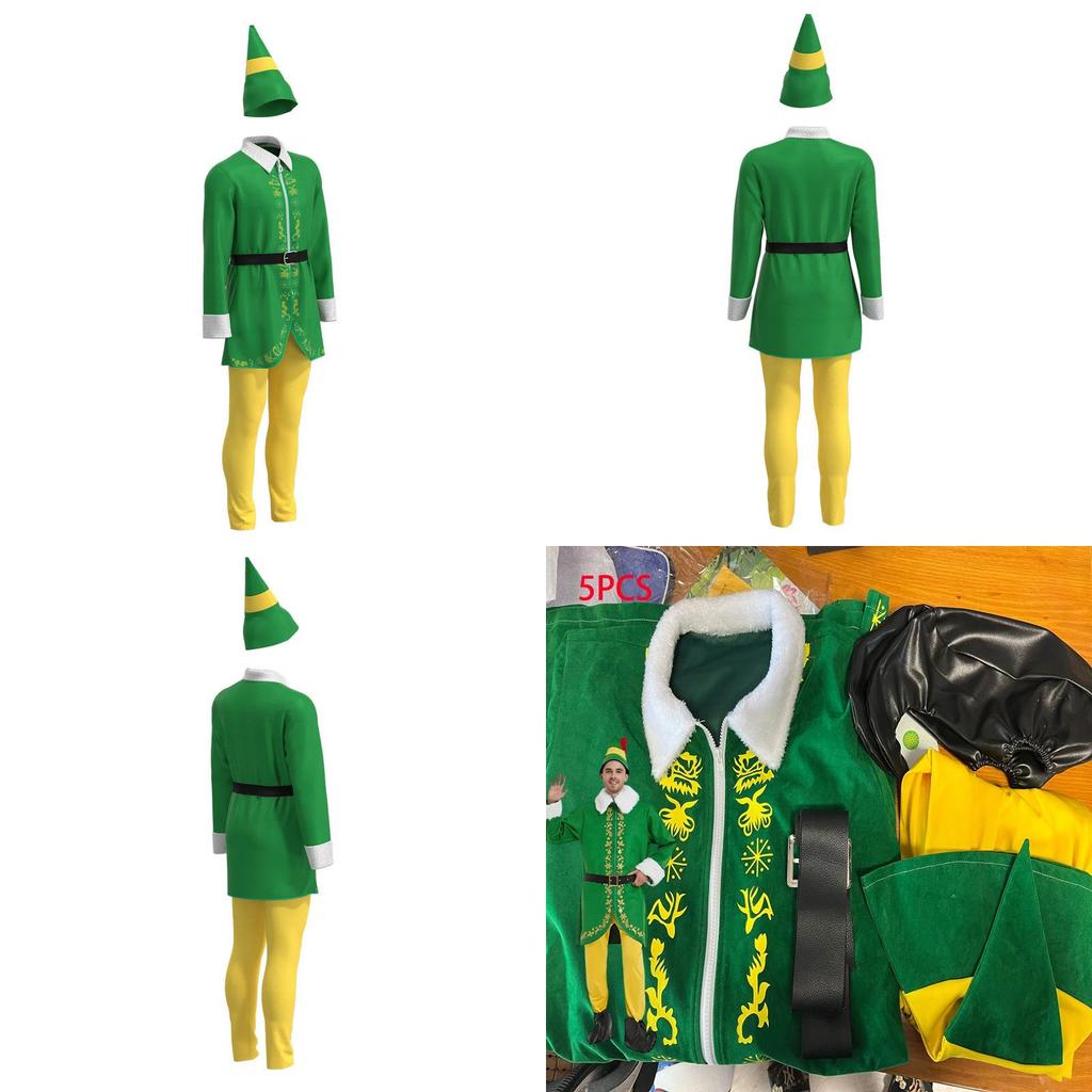 Halloweenský elfí cosplay kostým pro muže Ideální na Vánoce a tematické večírky