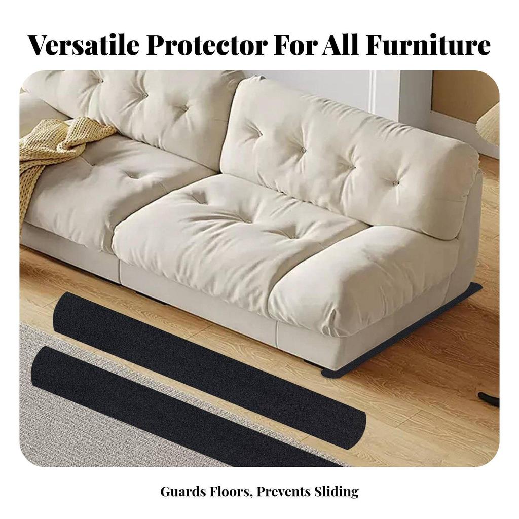 2 Pieces Non-Slip Furniture Pads Scratch Guards Against Sofa Leg
