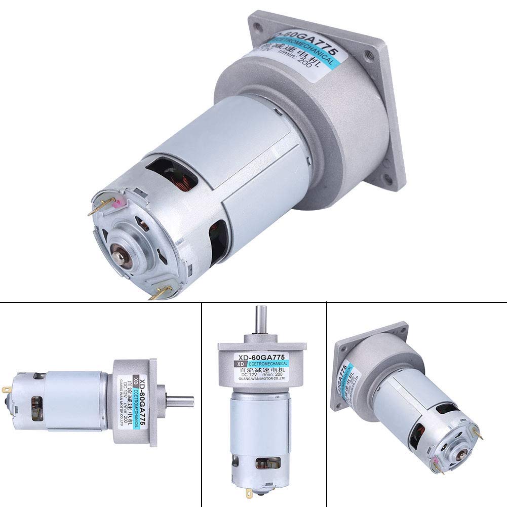 DC 35W Mini Gear Motor, 12V/24V, High Torque, Adjustable Speed, Metal Gear Wheel, for Industrial Automation Machinery