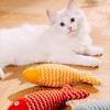 Pet Cat Toy Small Fish Shape Linen Fish Containing Catnip Toy
