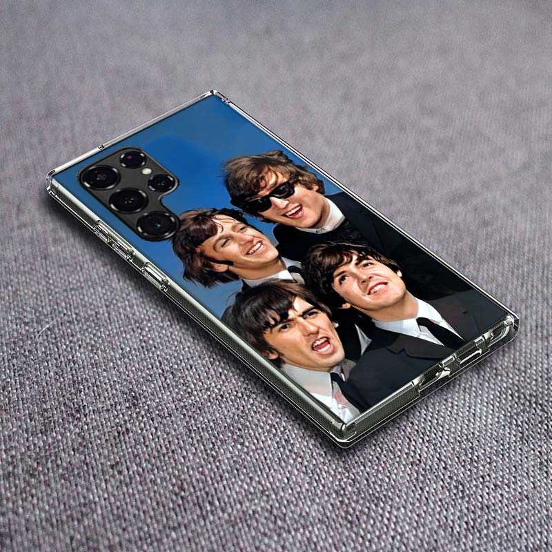 LPretty S-Beatles-B Phone Case For Samsung Galaxy S24 S23 S21 S20 FE S22 S26 Ultra S25 Edge S10 Plus Cover Clear TPU Capa Shell