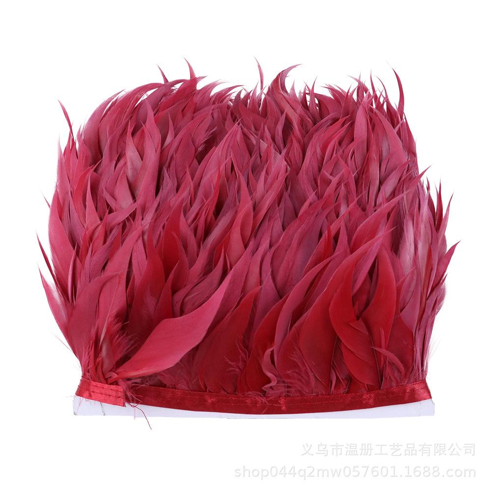 Goose Feather Tear Piece Clothing Accessories Material Color Goose Feather Skirt Cloth Belt DIY Stage Performance