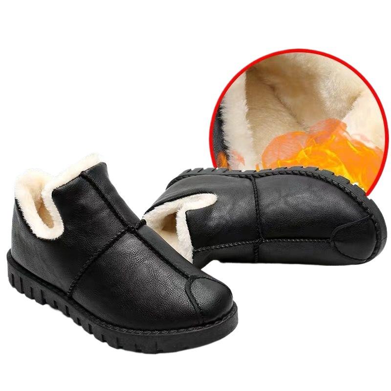 Winter New Waterproof Thickened Women's Cotton Shoes Women's Shoes Velvet Warm Cotton Shoes Casual Non-slip Mother Shoes