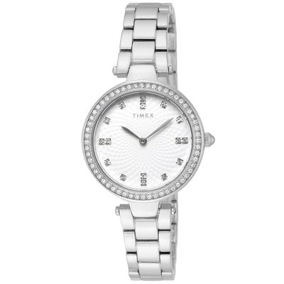 Watch Timex Adoon Silver Dial Brass Mineral Glass Quartz Japanese Movement 32MM America Watch TW2V45000 [TIMEX] Women's [Item]