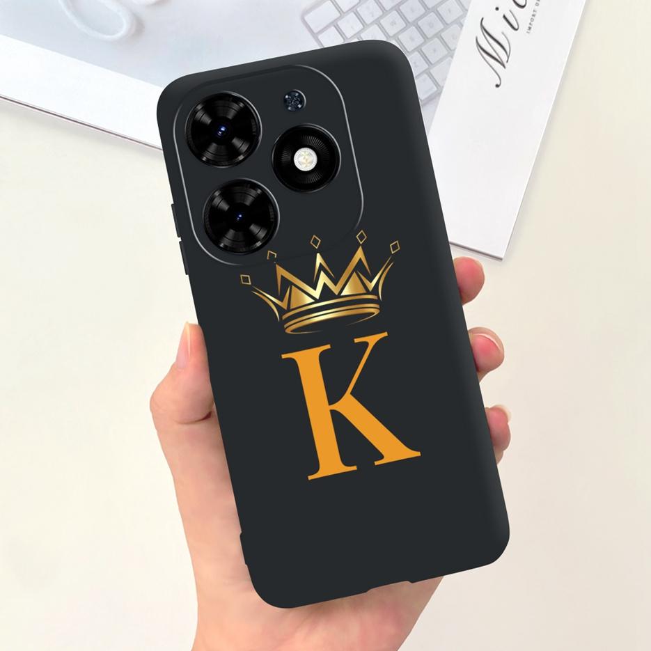 For Infinix Hot 40 Case Infinix Hot 40i Cute Crown Letters Back Cover Phone Case For Infinix Hot 40 Pro Hot40 Hot40i Soft Fundas