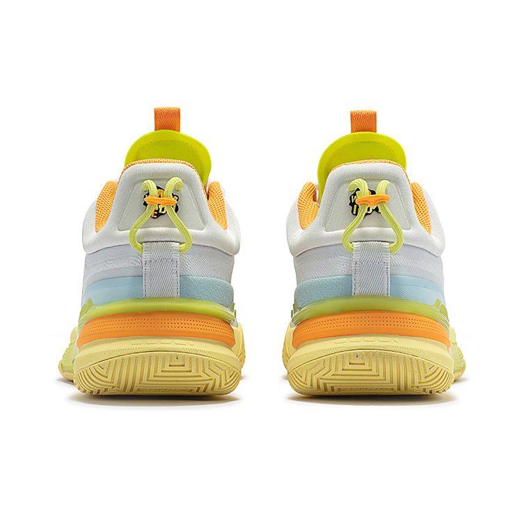 361 DVD1 Dinwiddie 1st Generation Cushioning, Wear Resistant Low Top Basketball Shoes Men's White Yellow 672311118-3