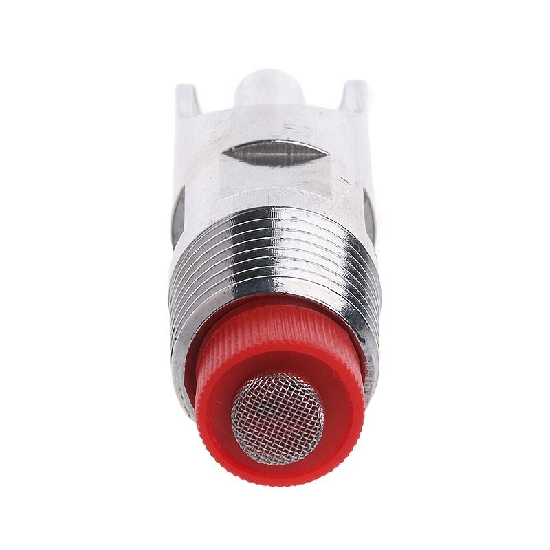 1pc Stainless Steel Automatic Nipple Water Dispenser Set for Farm Animals Corrosion-Resistant Drinking System with Red Valve Handle for Cows & Pigs