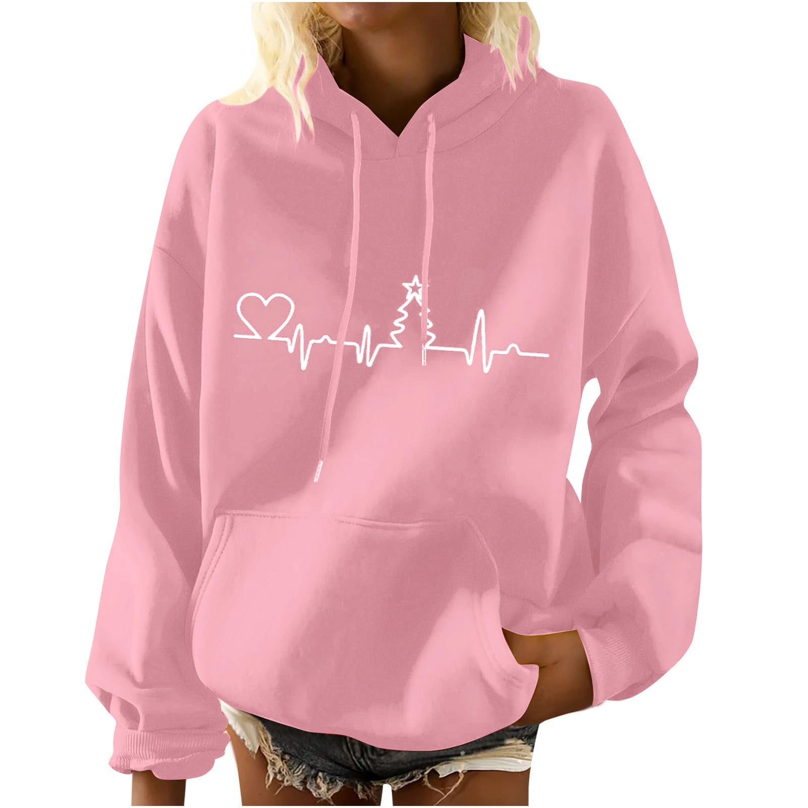 

Женская толстовка с капюшоном на молнии, негабаритная толстовка с карманом, куртки с длинными рукавами и капюшоном XL розовый