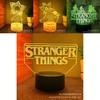 Stranger Things 3D LED noční světlo se 16 barvami na dálkové ovládání pro dekoraci dětského pokoje