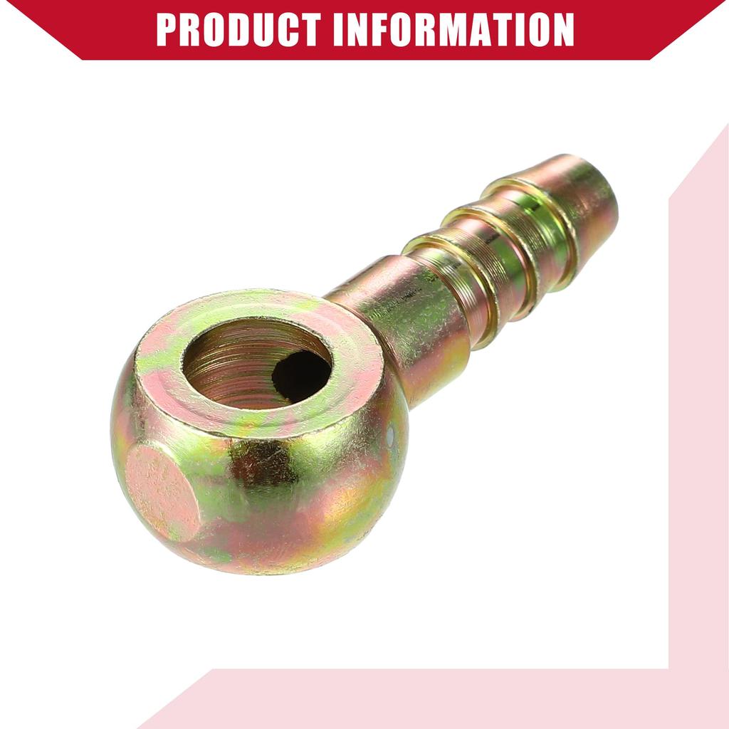 Hihaha Ball Head Pipe Fittings Fuel Pipe Joint Adapter for Car Motorcycle 10mm