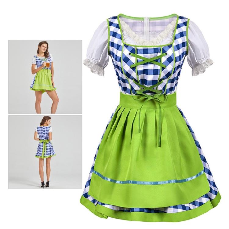 Set Costume Bavarese Tedesco Oktoberfest per Donne Adulte, Vestiti Dirndl Costume da Birra per Halloween e Carnevale del Festival della Birra