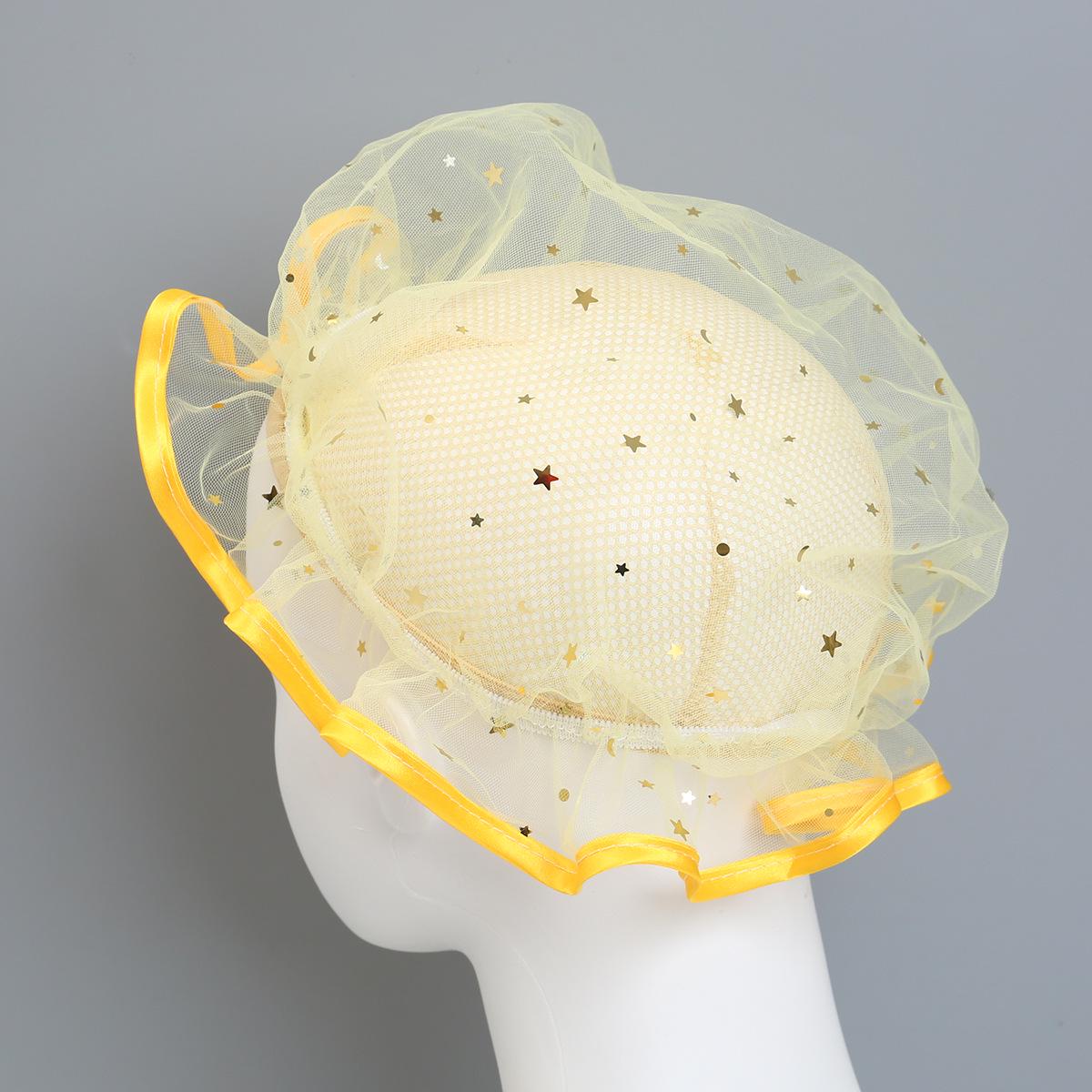 

Starry Sky Waterproof Double-Layer Shower Cap - Stars & Moon Design for Women