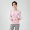 Leichtes, formgebendes Langarm-Yoga-Top für Damen für Fitness und Laufen