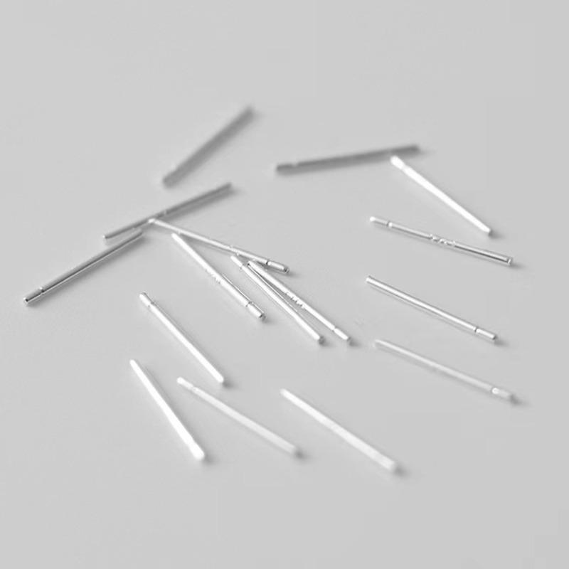 Imitacja Srebrnej Igły Kolczyk do Przekłuwania Ucha Igła Prosta Kolczyki Igły do Uszu Klasyczne Patyczki do Uszu Proste Wykwintne i Wszechstronne