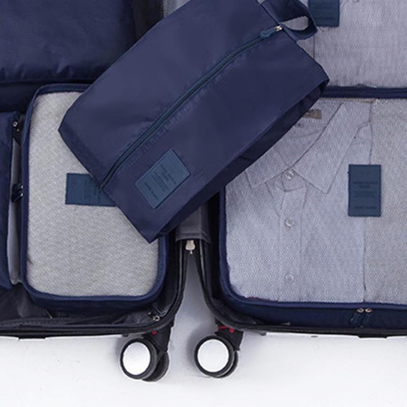 7 Set Packing Cubes Waterproof Dirt Resistant Oxford Cloth Luggage Packing Organizers for Travel