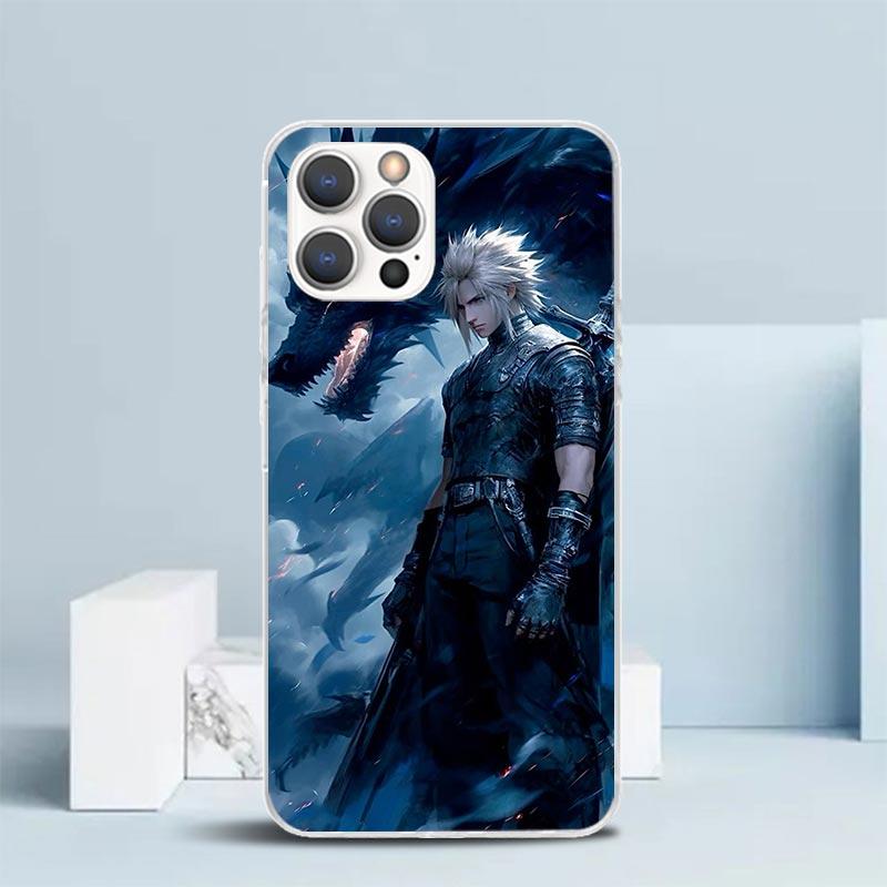 Final Fantasy FF VII Soft Cover for iPhone 16 17 Air 15 14 Pro Max 16E Phone Case 13 Mini 12 11 7 SE 8 Print Pattern Fit Cases 1