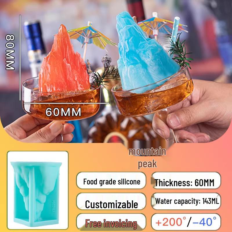 Crocodile-Shaped Silicone Ice Cube Tray for Whiskey – Large, Food-Grade, Cartoon Design