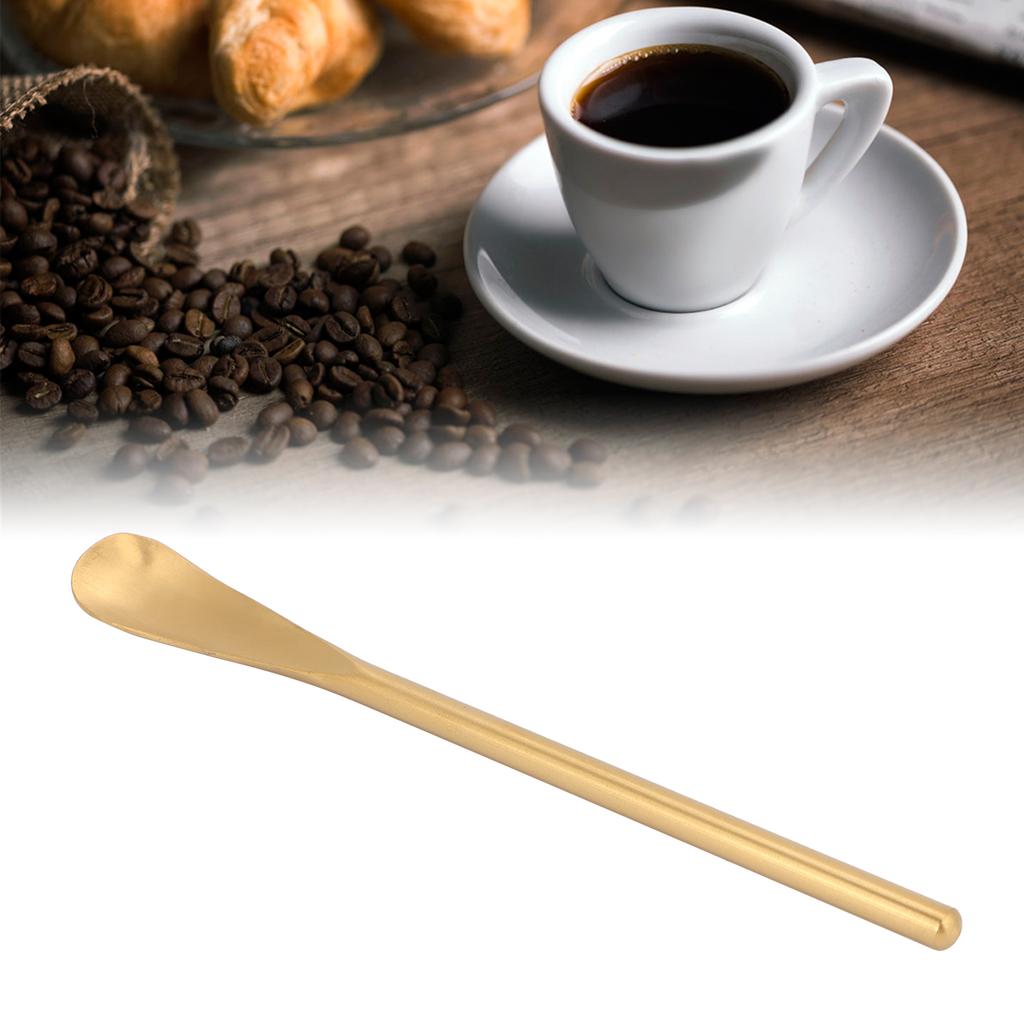 Stainless Steel Mixing Spoon Short Handle Dessert Coffee Spoon Mixing Stick for Kitchen Home