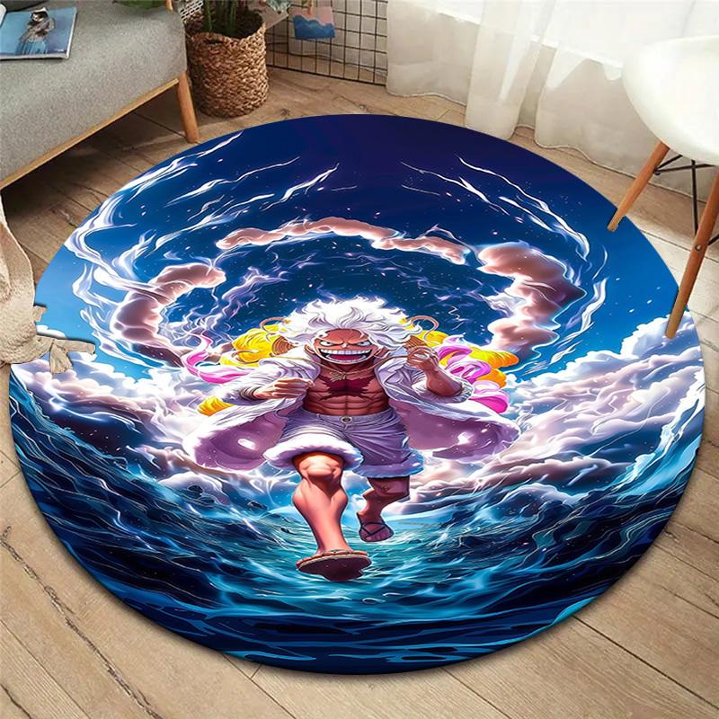 One Piece Round Area Rug Carpet Rug For Living Room Bedroom Sofa Playroom Decor Nonslip Floor Mat