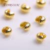 Strip Pattern Crimp Accessories Stopper Beads DIY Jewelry Making Findings 14K/18K Gold Plated 4MM Round Crimp Bead Covers