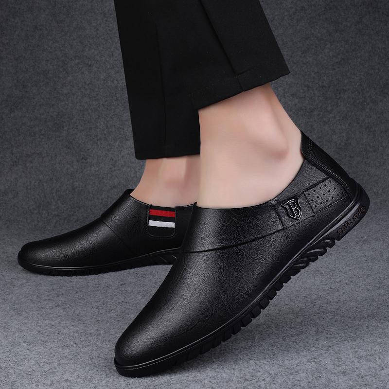 Fashion Handmade Men's Flats Genuine Leather Men Shoes Casual Brand Men Loafers Italian Moccasins Breathable Slip On Men Dress Shoes