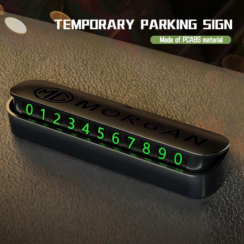 For MG Car Temporary Parking Phone Number Digital Moving Number Plate Morgan Pilot GT HS ZS ZX 3 6 5 7 tcl6