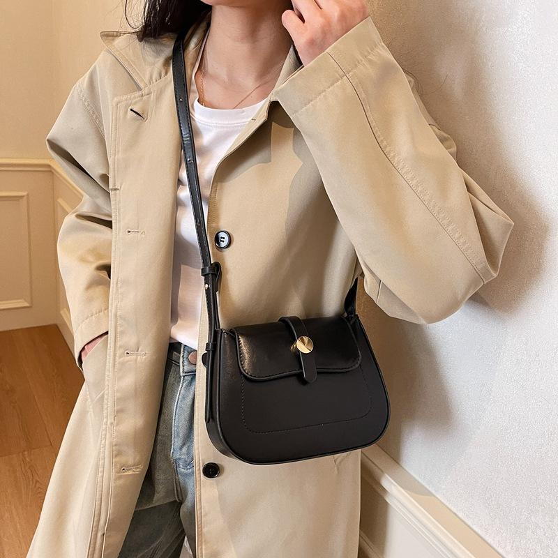 Korean Version Ins Niche Design New Retro Women's Bag Temperament Versatile Small Bag Handbag Trendy Shoulder Oblique Span Bag