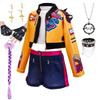 Fille Impression 3D 3 Pièces Jeu de Rôle Déguisement Populaire Vêtements de Performance Musicale Coréenne Costume de Danse Enfant Chanteur Cosplay Uniforme d'Équipe