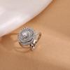 Flower Scarf Ring Clip for Women Rhinestone Floral Belt Scarf Buckle Faux Pearl Clothes Slides Ring for Clothing Shirt Shawl Accessory