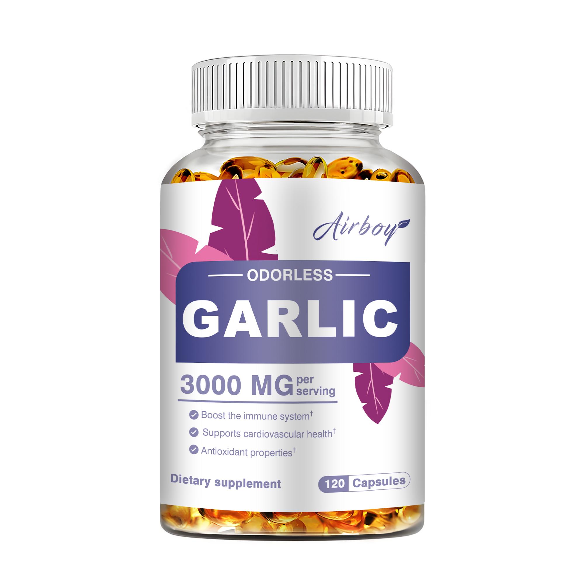 

Odorless Garlic- Supports Detox, Boosts Immunity & Metabolism, Healthy Heart 120