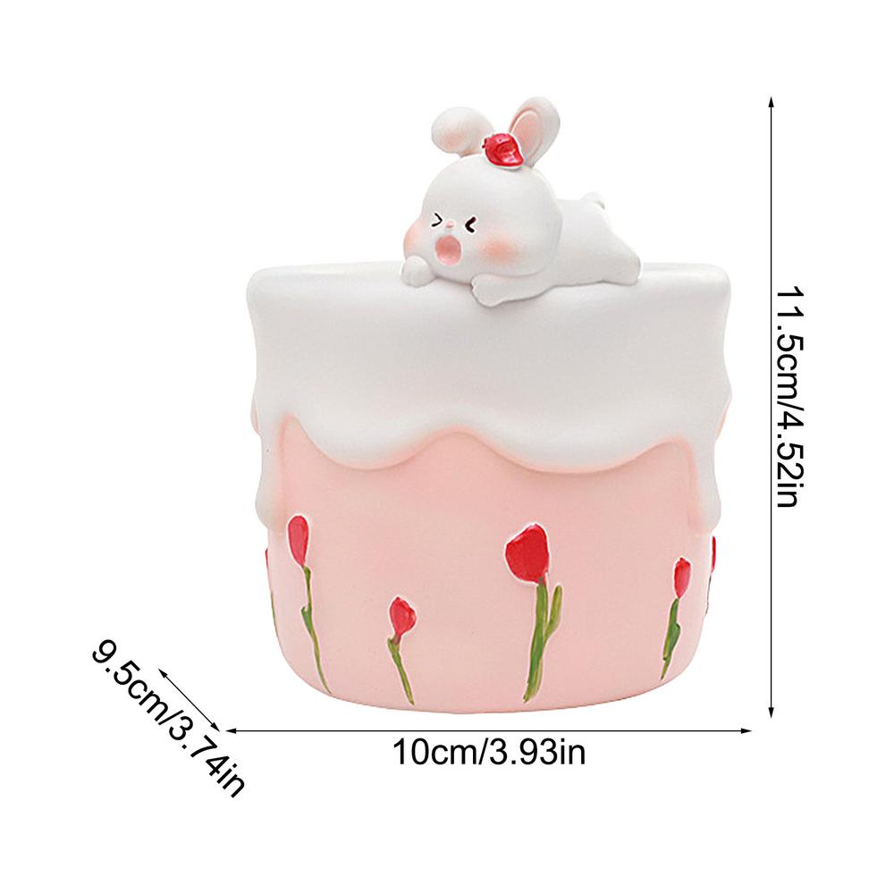 Succulent Pots Cute Succulent Pots PlanterResin With Drainage Ice Cream Cheese Design Cartoon Shaped Flower Planter For Outdoor