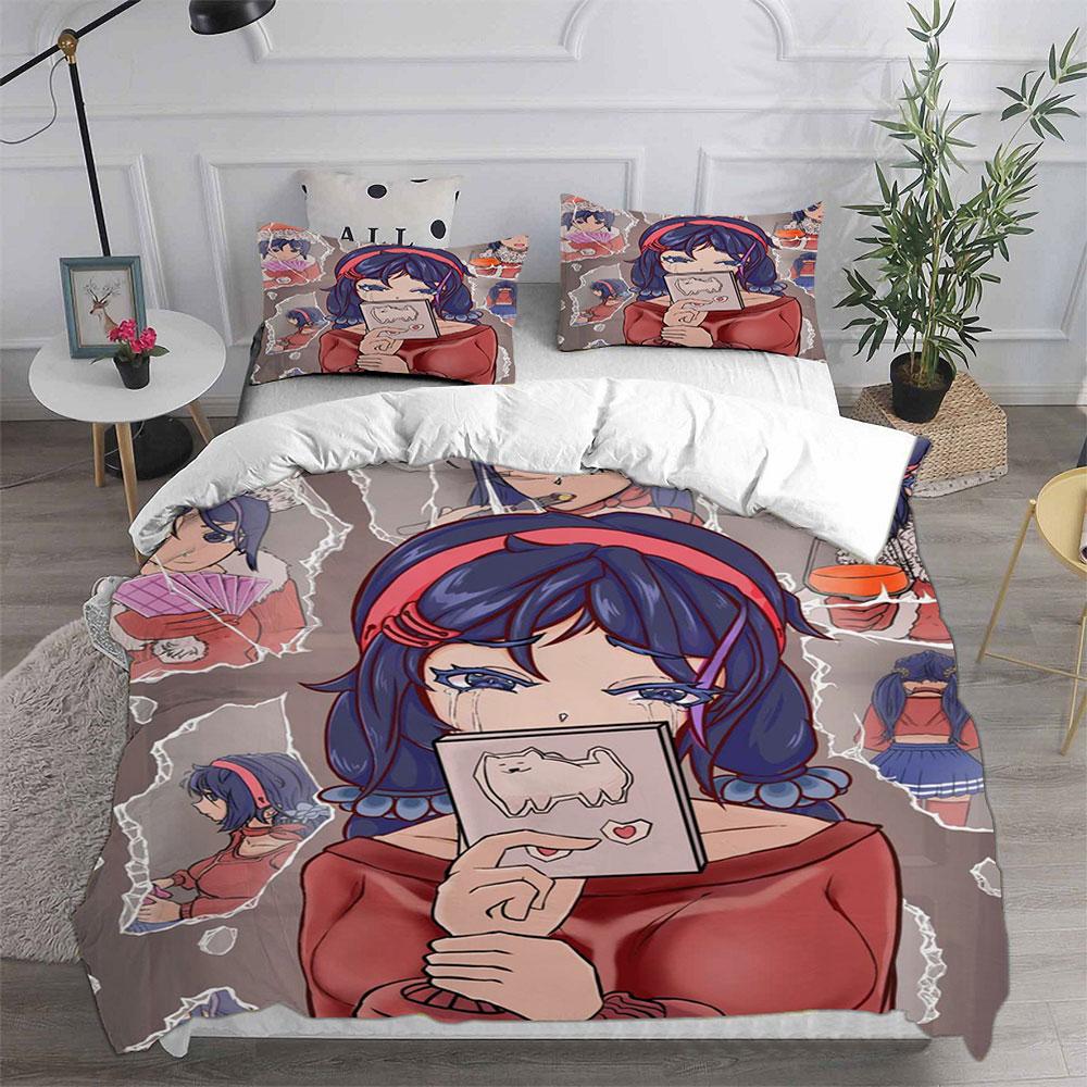 

Game MiSide Bedding Sets Quilt Bed Cover Comforter Duvet Cover Pillow Case 2-3 Pieces Sets Teenagers Children s Gifts EU Single 135x200cm