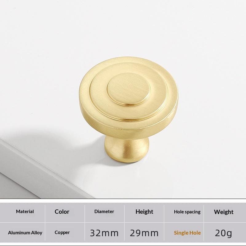 Aluminum Alloy Furniture Knobs Rustproof Waterproof Surface Classic Design for Cabinet Drawer Dresser Bathroom Kitchen Furniture
