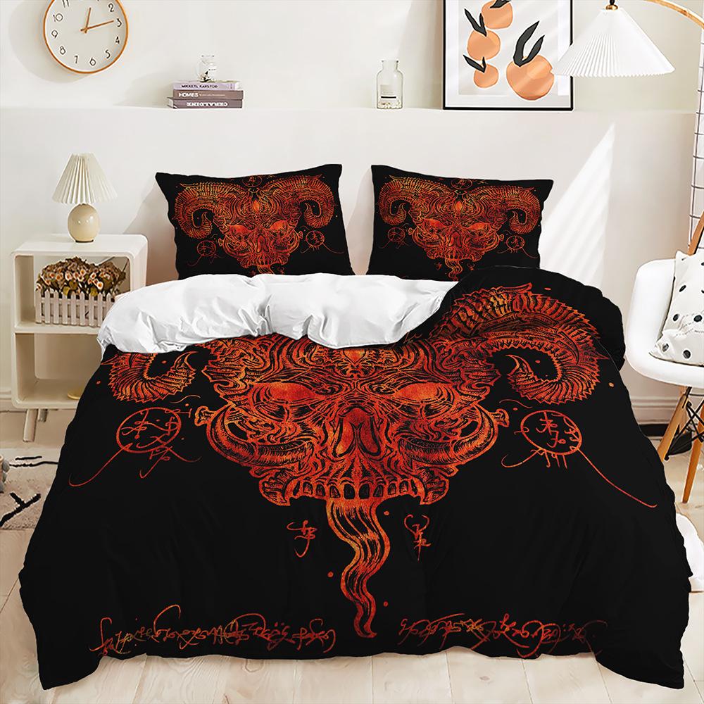 

Three-Piece Quilt Cover Dark Wind Kit Bedding 135 * 200 (two-piece set) 90g