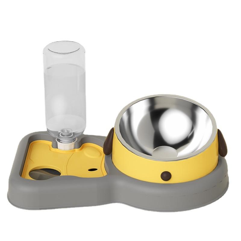 Dog Bowl Automatic Drinking Water Dog Food Bowl Anti-knock Over Cat Bowl Slow Food Bowl Dog Bowl Drinking Water Integrated Cat Bowl Pet Bowl