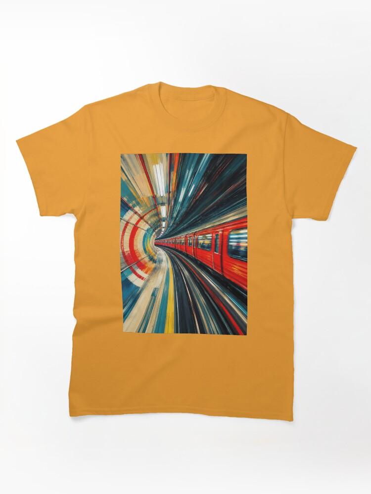 Metro Speeding Though: A London Subway Train #3 Classic T-Shirt
