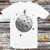 Astronaut On The Moon T Shirt B1192