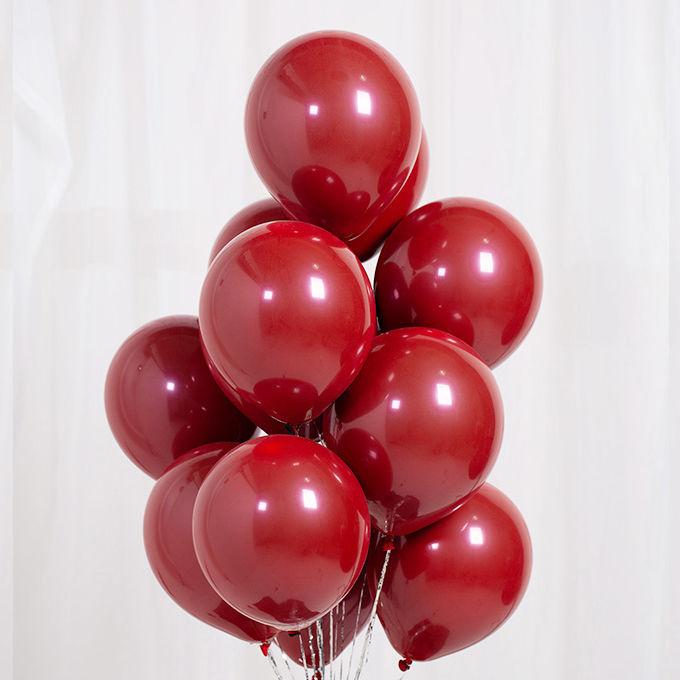 QAKGL 50 Pc Chrome Metal Color Party Decoration Balloons 12'' Latex Round Balloon Birthday Party Balloons Metallic